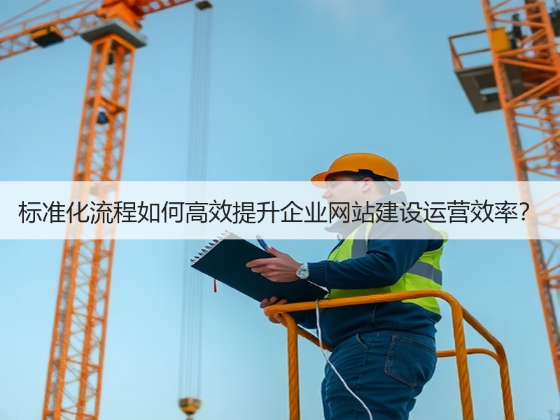 标准化流程如何高效提升企业网站建设运营效率？