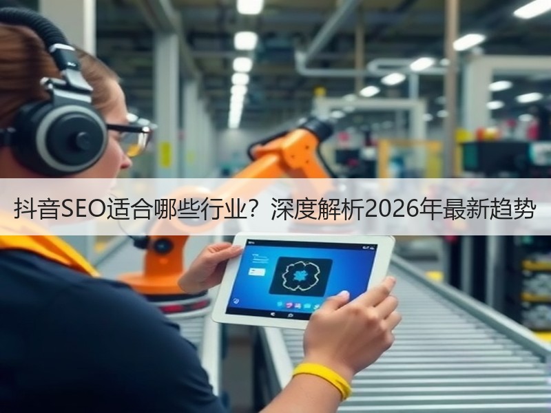 抖音SEO适合哪些行业？深度解析2026年最新趋势