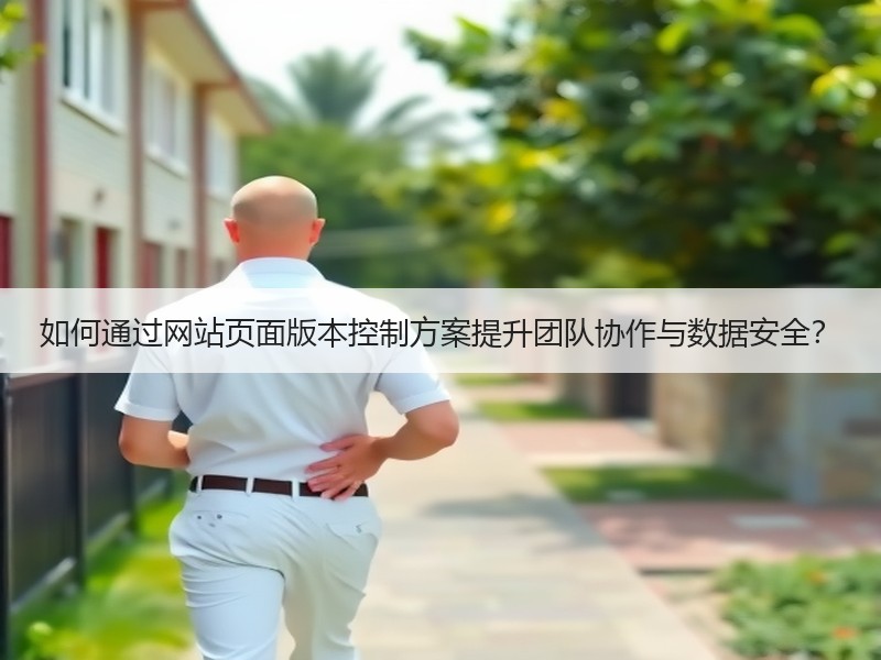 如何通过网站页面版本控制方案提升团队协作与数据安全？