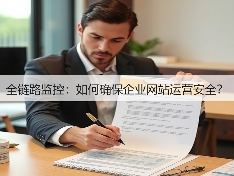 全链路监控：如何确保企业网站运营安全？