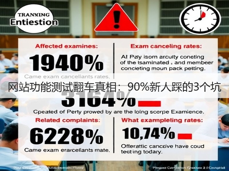 网站功能测试翻车真相：90%新人踩的3个坑