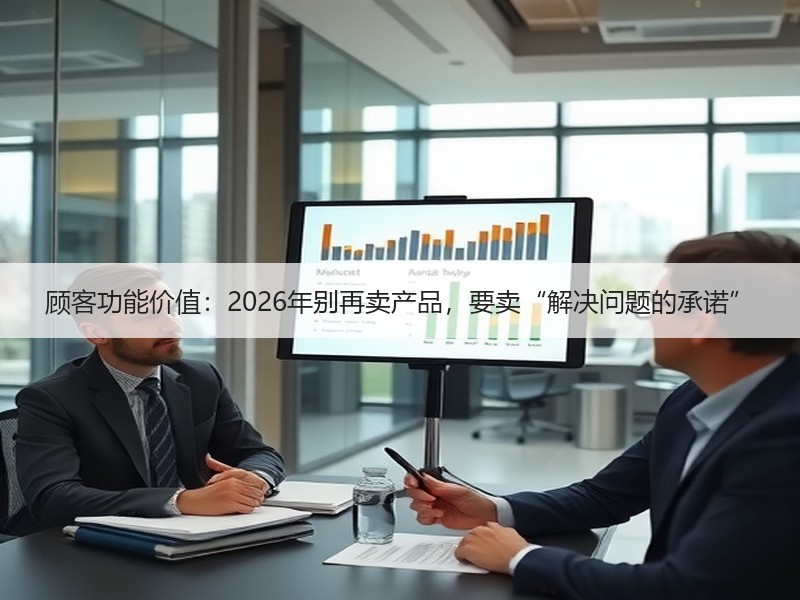 顾客功能价值：2026年别再卖产品，要卖“解决问题的承诺”