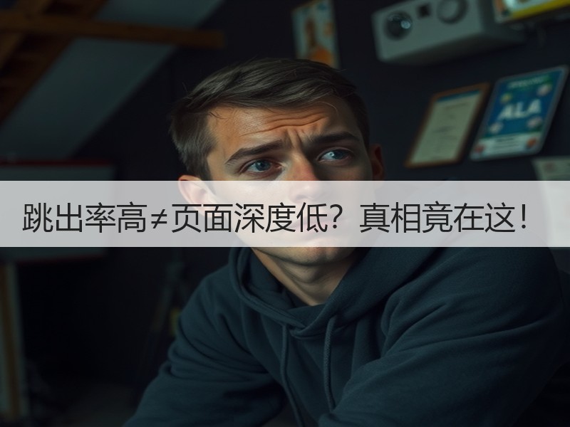 跳出率高≠页面深度低？真相竟在这！