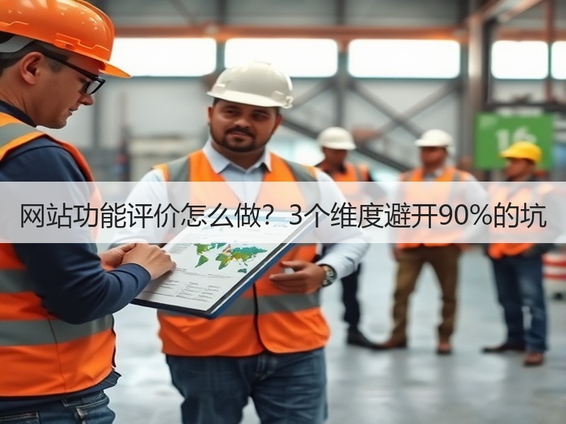 网站功能评价怎么做？3个维度避开90%的坑