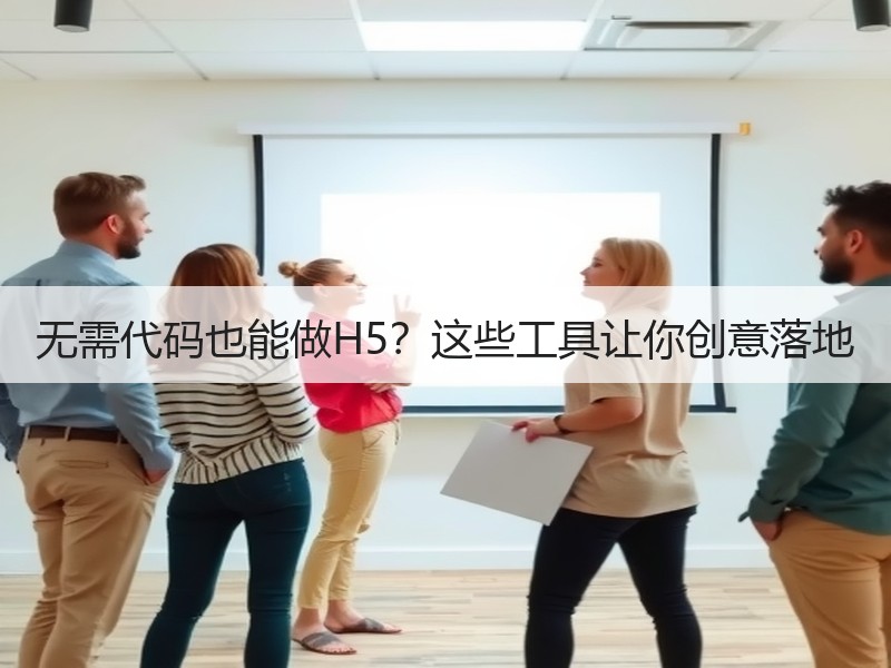 无需代码也能做H5？这些工具让你创意落地