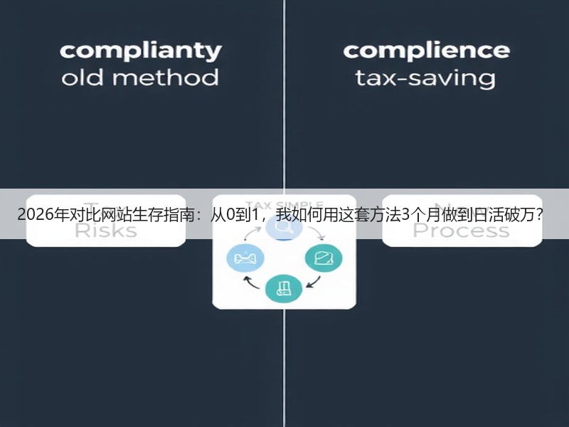 2026年对比网站生存指南：从0到1，我如何用这套方法3个月做到日活破万？