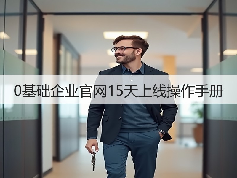 0基础企业官网15天上线操作手册