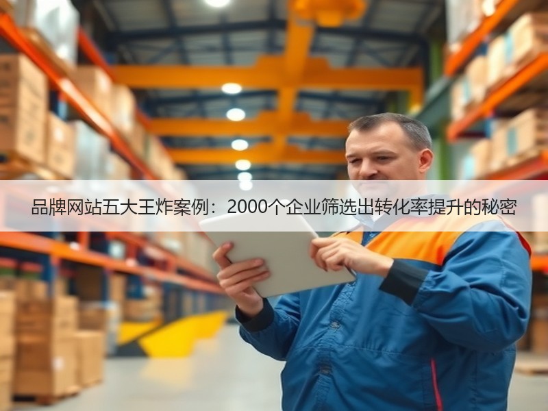 品牌网站五大王炸案例：2000个企业筛选出转化率提升的秘密