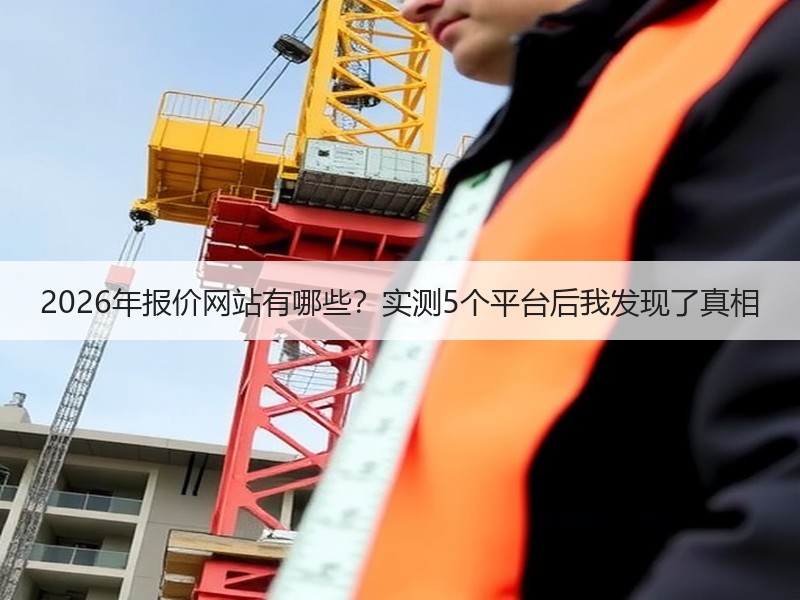 2026年报价网站有哪些？实测5个平台后我发现了真相