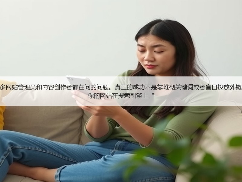 网站怎么做SEO优化呢？这是许多网站管理员和内容创作者都在问的问题。真正的成功不是靠堆砌关键词或者盲目投放外链，而是通过