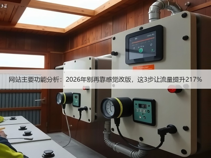网站主要功能分析：2026年别再靠感觉改版，这3步让流量提升217%