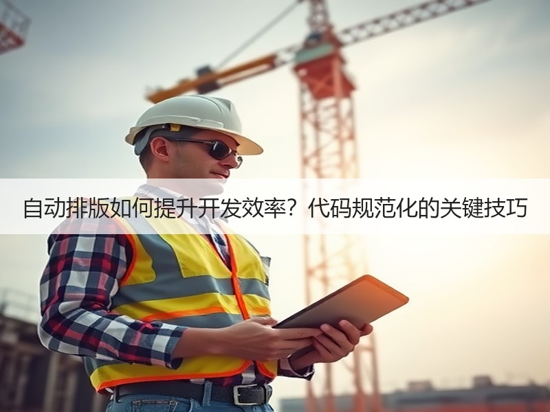 自动排版如何提升开发效率？代码规范化的关键技巧