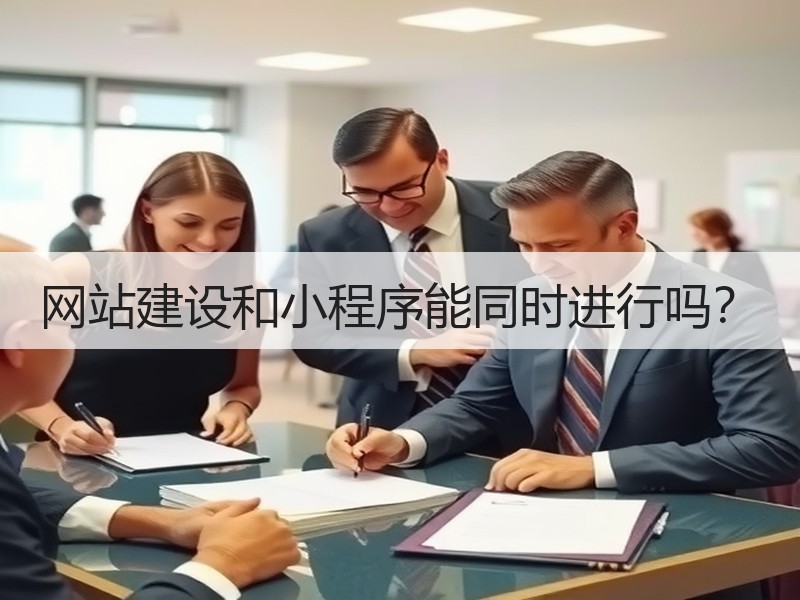 网站建设和小程序能同时进行吗？