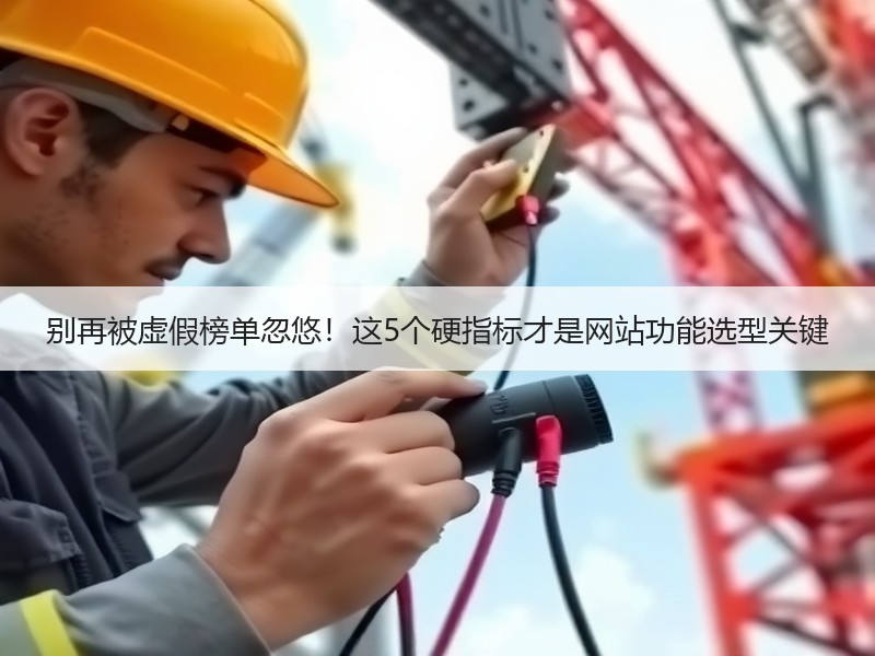 别再被虚假榜单忽悠！这5个硬指标才是网站功能选型关键