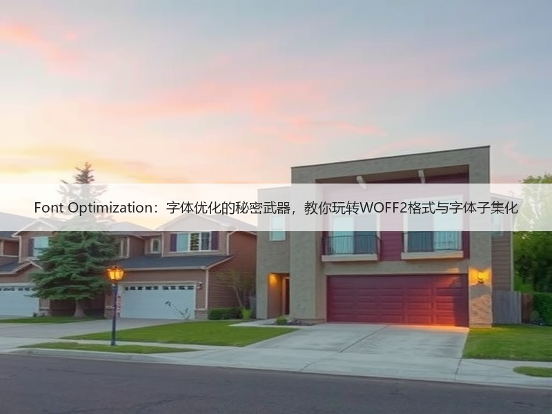 Font Optimization：字体优化的秘密武器，教你玩转WOFF2格式与字体子集化