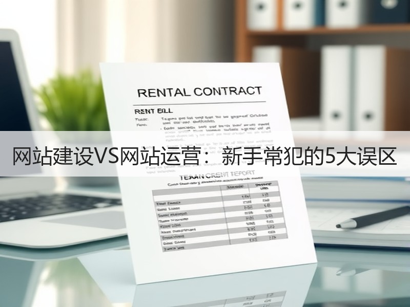网站建设VS网站运营：新手常犯的5大误区