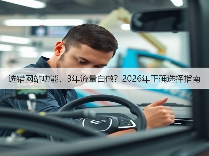选错网站功能，3年流量白做？2026年正确选择指南