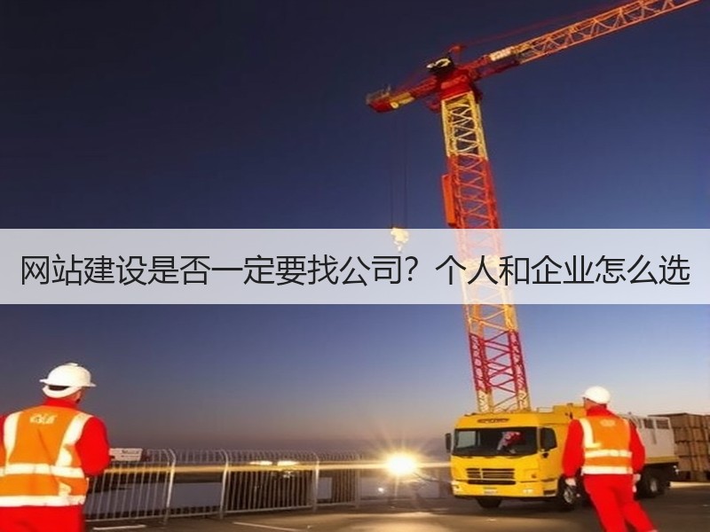 网站建设是否一定要找公司？个人和企业怎么选