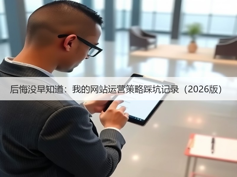 后悔没早知道：我的网站运营策略踩坑记录（2026版）
