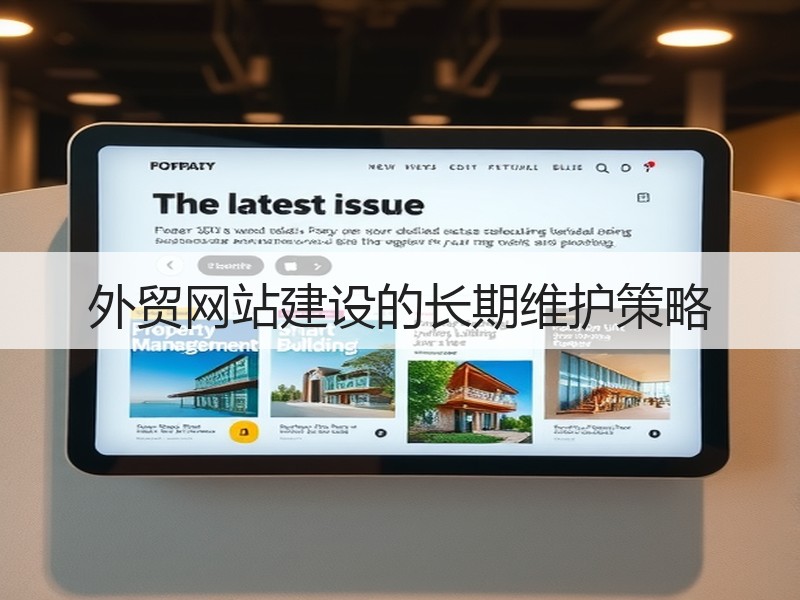 外贸网站建设的长期维护策略