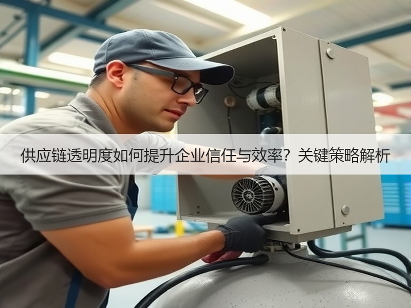 供应链透明度如何提升企业信任与效率？关键策略解析