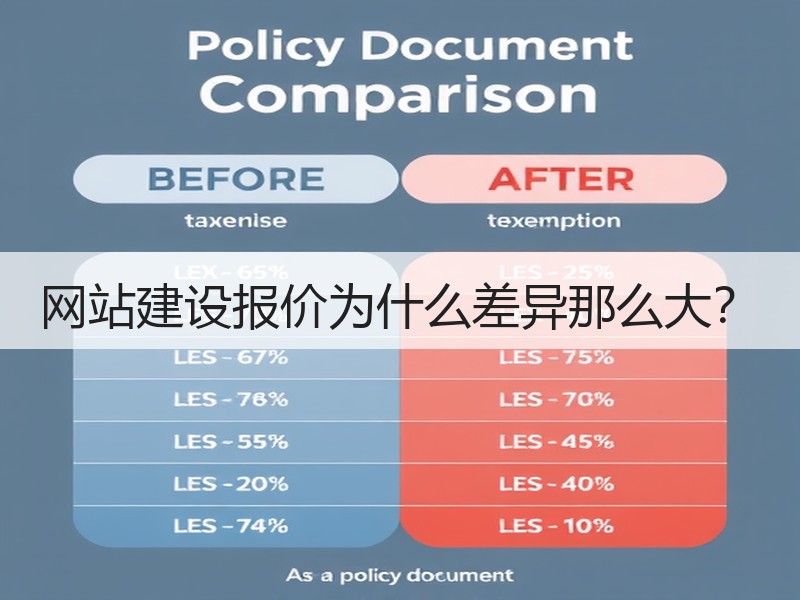 网站建设报价为什么差异那么大？