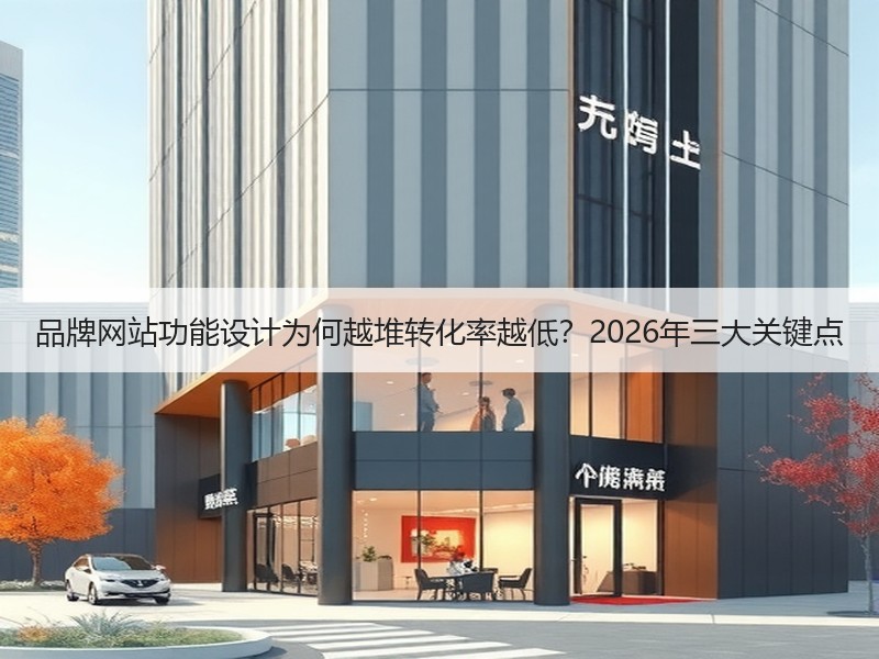 品牌网站功能设计为何越堆转化率越低？2026年三大关键点