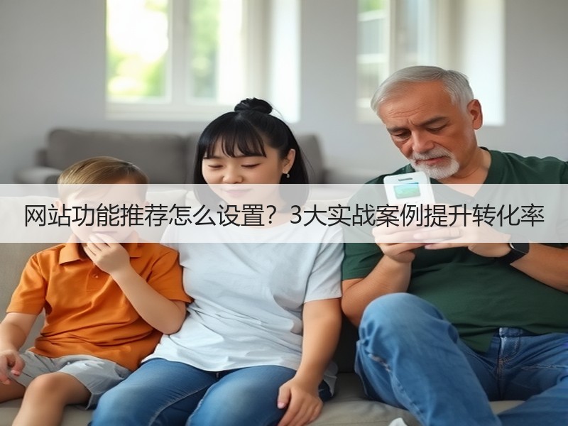 网站功能推荐怎么设置？3大实战案例提升转化率