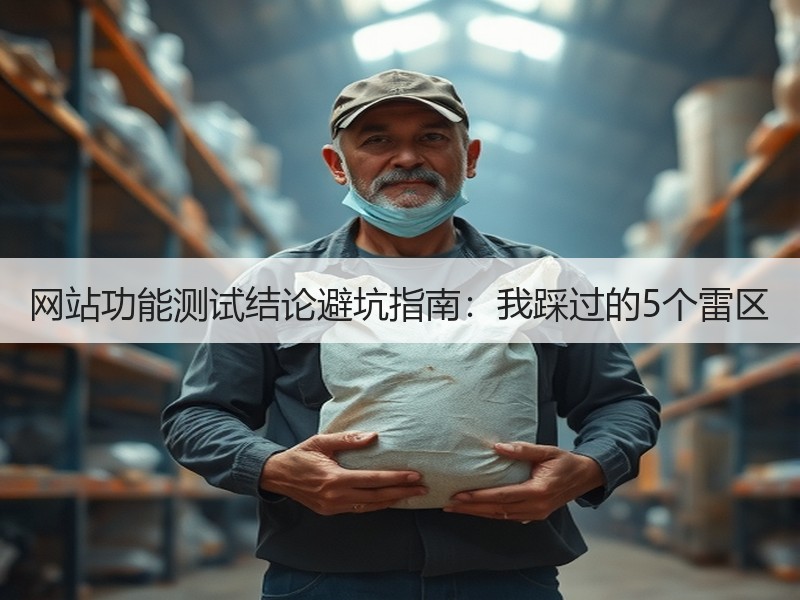 网站功能测试结论避坑指南：我踩过的5个雷区