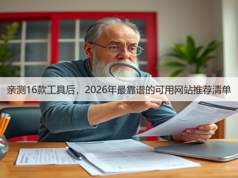 亲测16款工具后，2026年最靠谱的可用网站推荐清单