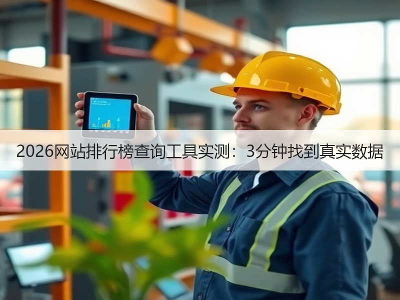 2026网站排行榜查询工具实测：3分钟找到真实数据
