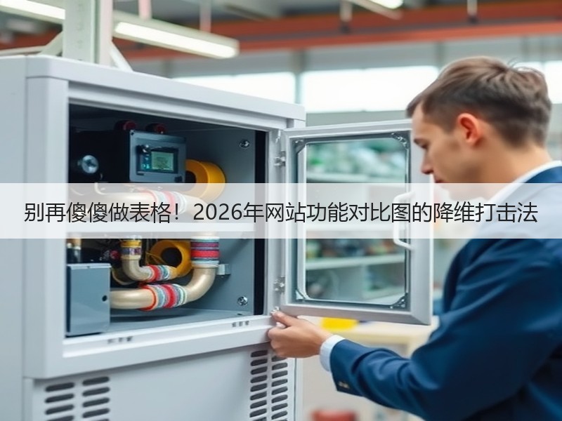 别再傻傻做表格！2026年网站功能对比图的降维打击法