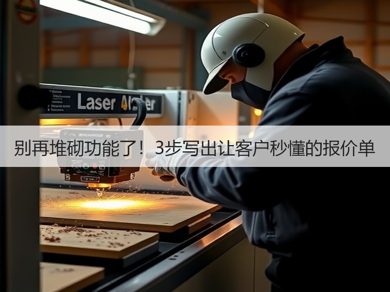 别再堆砌功能了！3步写出让客户秒懂的报价单
