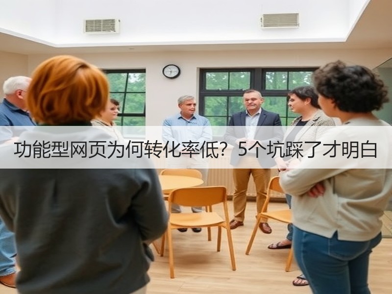 功能型网页为何转化率低？5个坑踩了才明白