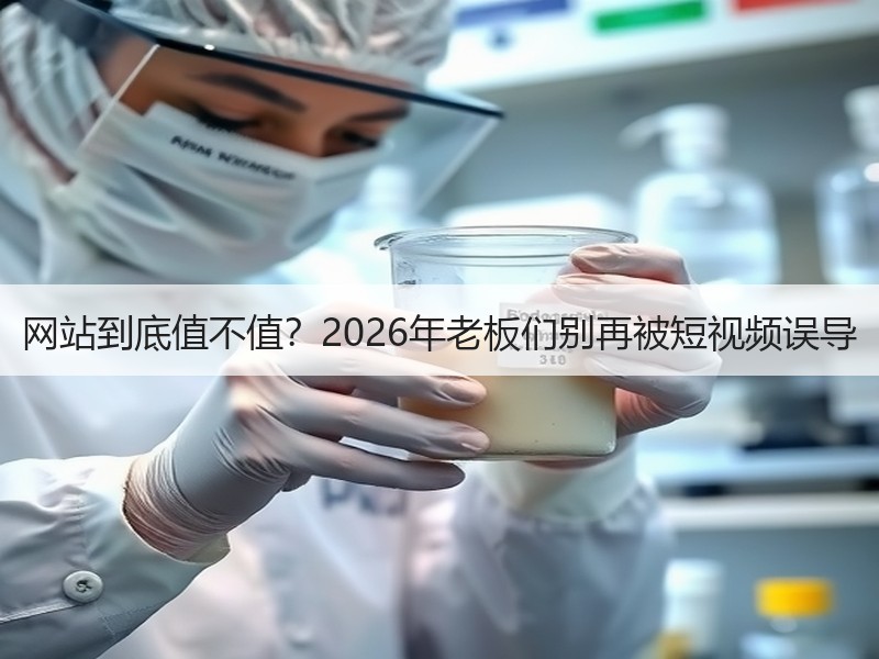 网站到底值不值？2026年老板们别再被短视频误导