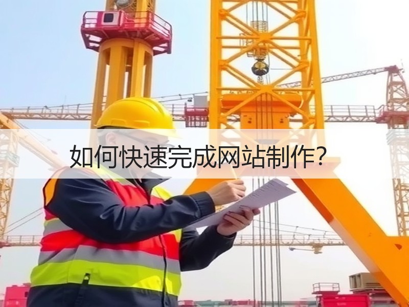 如何快速完成网站制作？