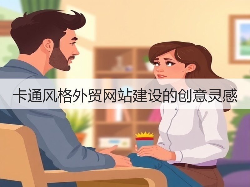 卡通风格外贸网站建设的创意灵感