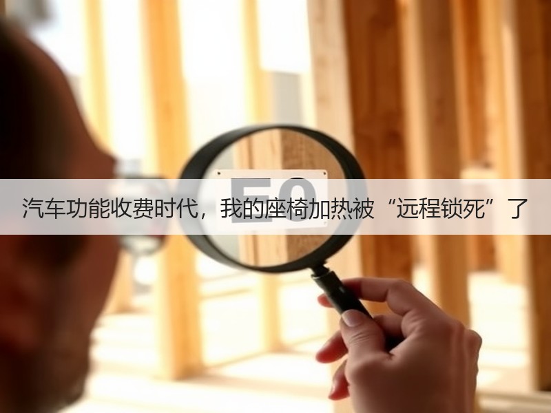 汽车功能收费时代，我的座椅加热被“远程锁死”了