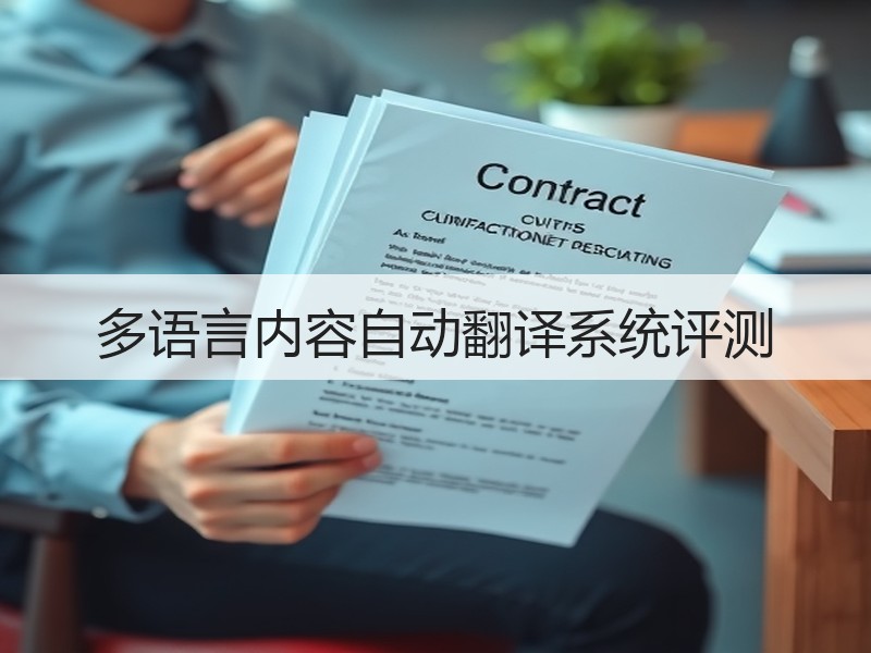 多语言内容自动翻译系统评测