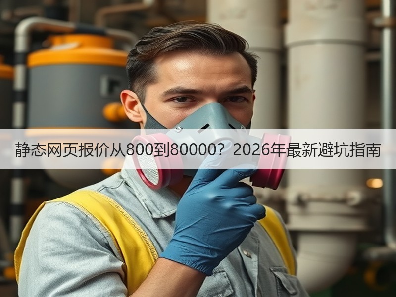 静态网页报价从800到80000？2026年最新避坑指南