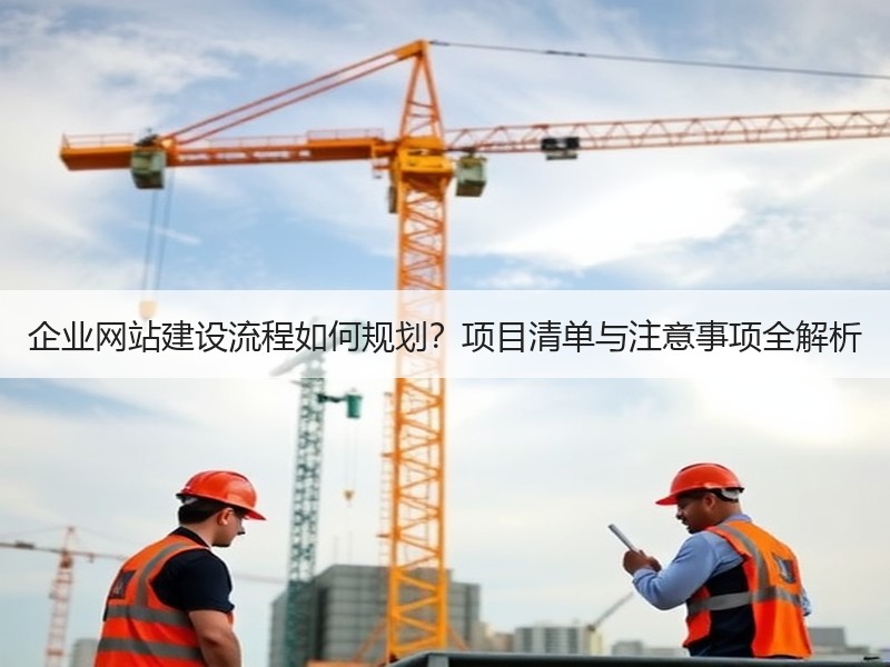 企业网站建设流程如何规划？项目清单与注意事项全解析
