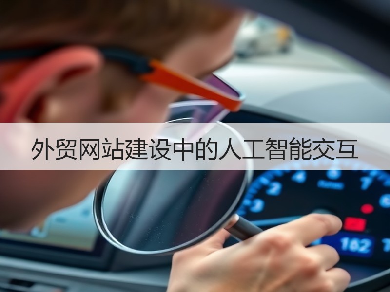 外贸网站建设中的人工智能交互