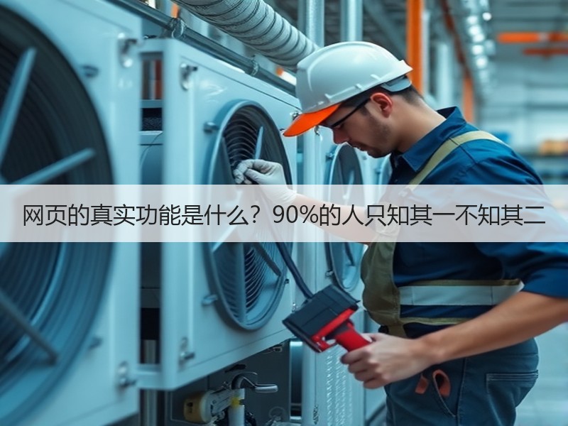 网页的真实功能是什么？90%的人只知其一不知其二