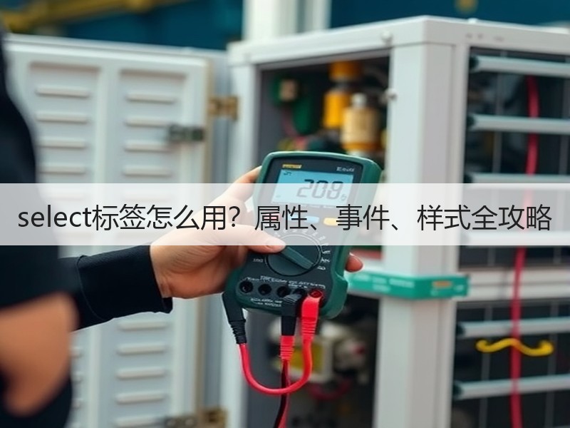 select标签怎么用？属性、事件、样式全攻略