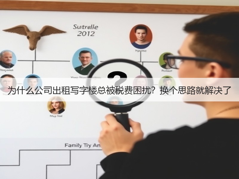 为什么公司出租写字楼总被税费困扰？换个思路就解决了