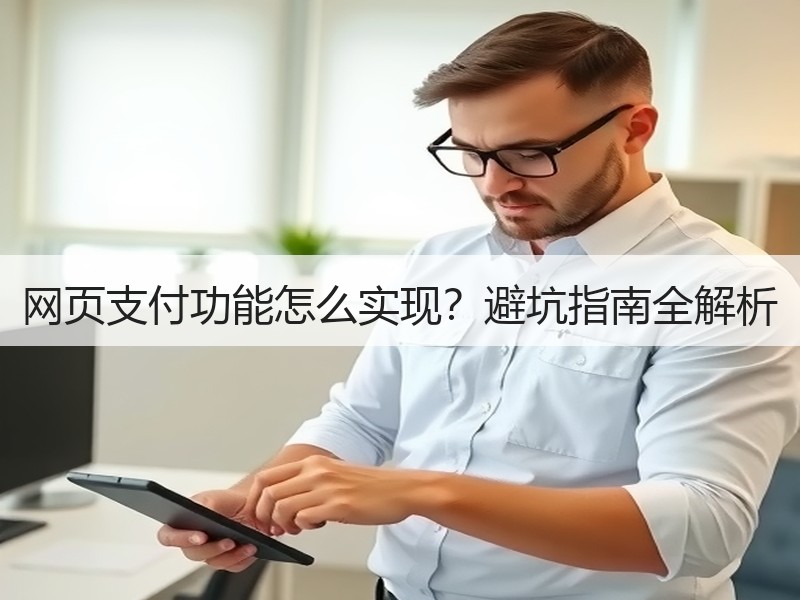 网页支付功能怎么实现？避坑指南全解析
