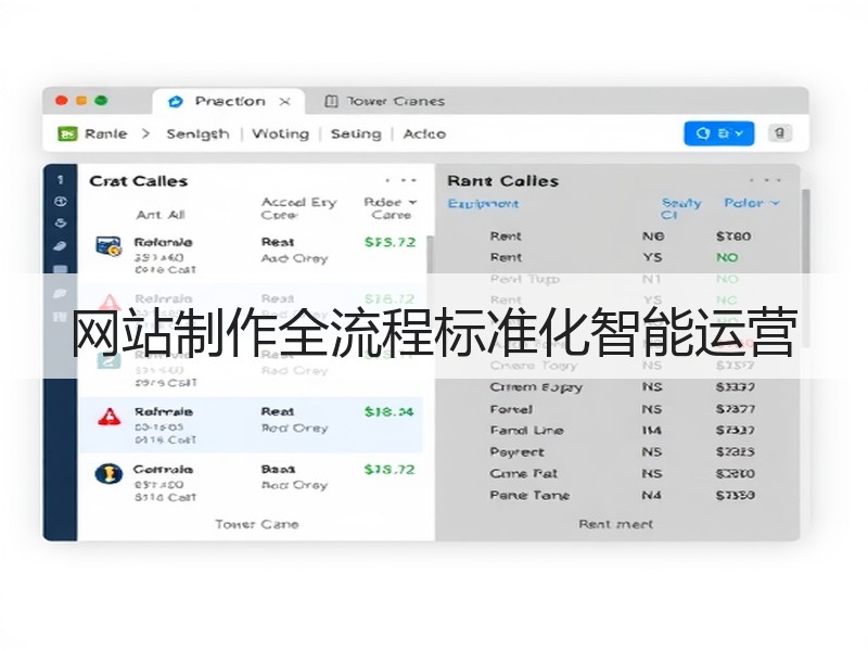 网站制作全流程标准化智能运营