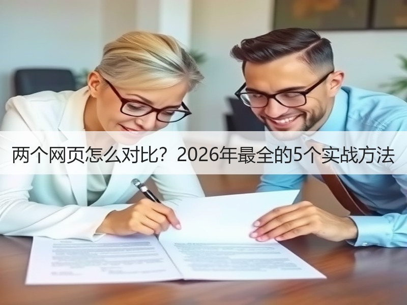 两个网页怎么对比？2026年最全的5个实战方法