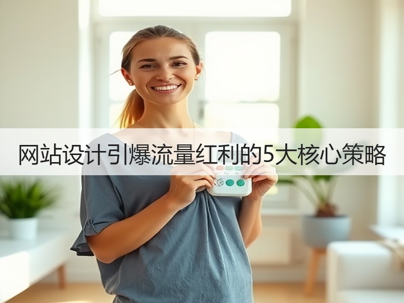 网站设计引爆流量红利的5大核心策略