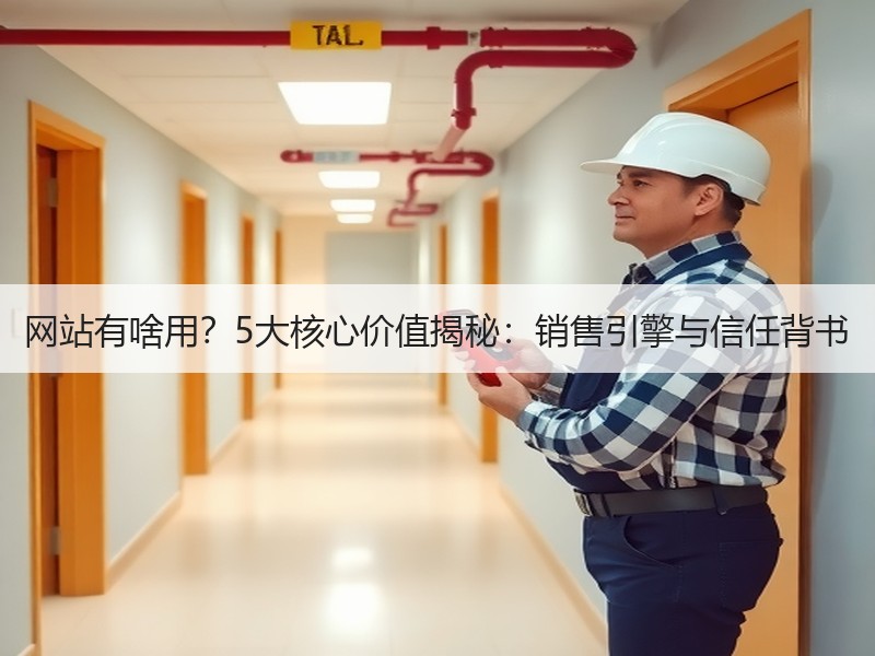 网站有啥用？5大核心价值揭秘：销售引擎与信任背书